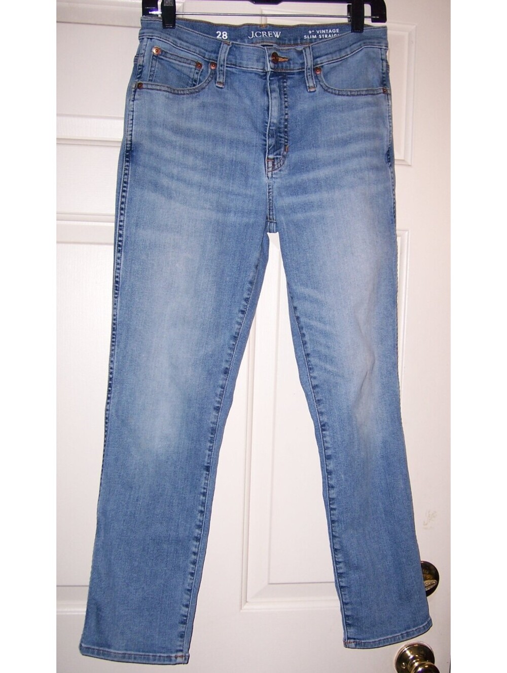 J.Crew 9" Vintage Straight Jeans in Gardena Wash - Size 28